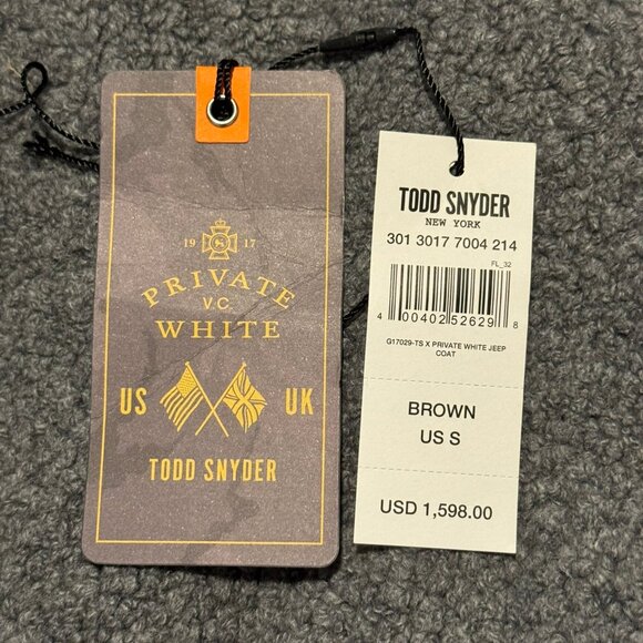 Todd Snyder x Private White Jeep Coat, Men's Small - Picture 6 of 12